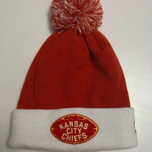 Kansas City Chiefs Pom beanie knit cap